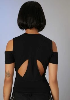 Poster Grl Viral Sensation Cut-Out Graphic Tee Tops