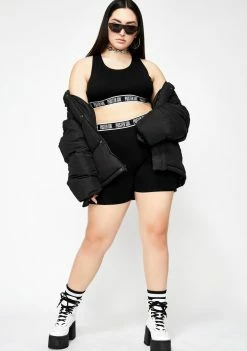 Poster Grl Night Go Boss Mode Sports Bra Tops