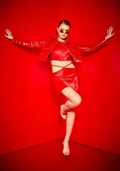 Poster Grl Hot Date Satin Skirt Set Jumpsuits & Rompers