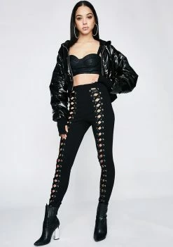 Poster Grl So Notorious Lace-Up Leggings