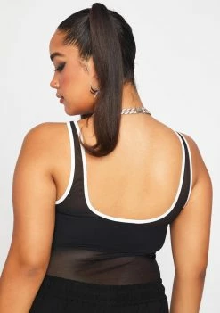 Poster Grl Plus All The Riches Mesh Tank Tops